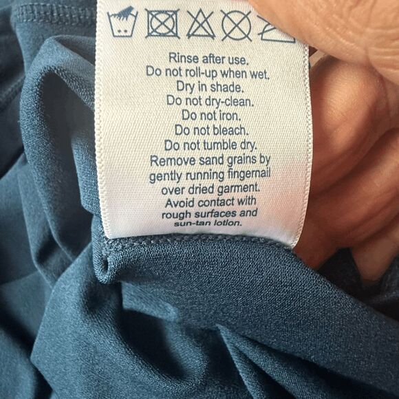 Tom & Teddy Men's Crew Neck UPF 50 Short Sleeve Rush Guard Deep Blue Size XL - Picture 6 of 7